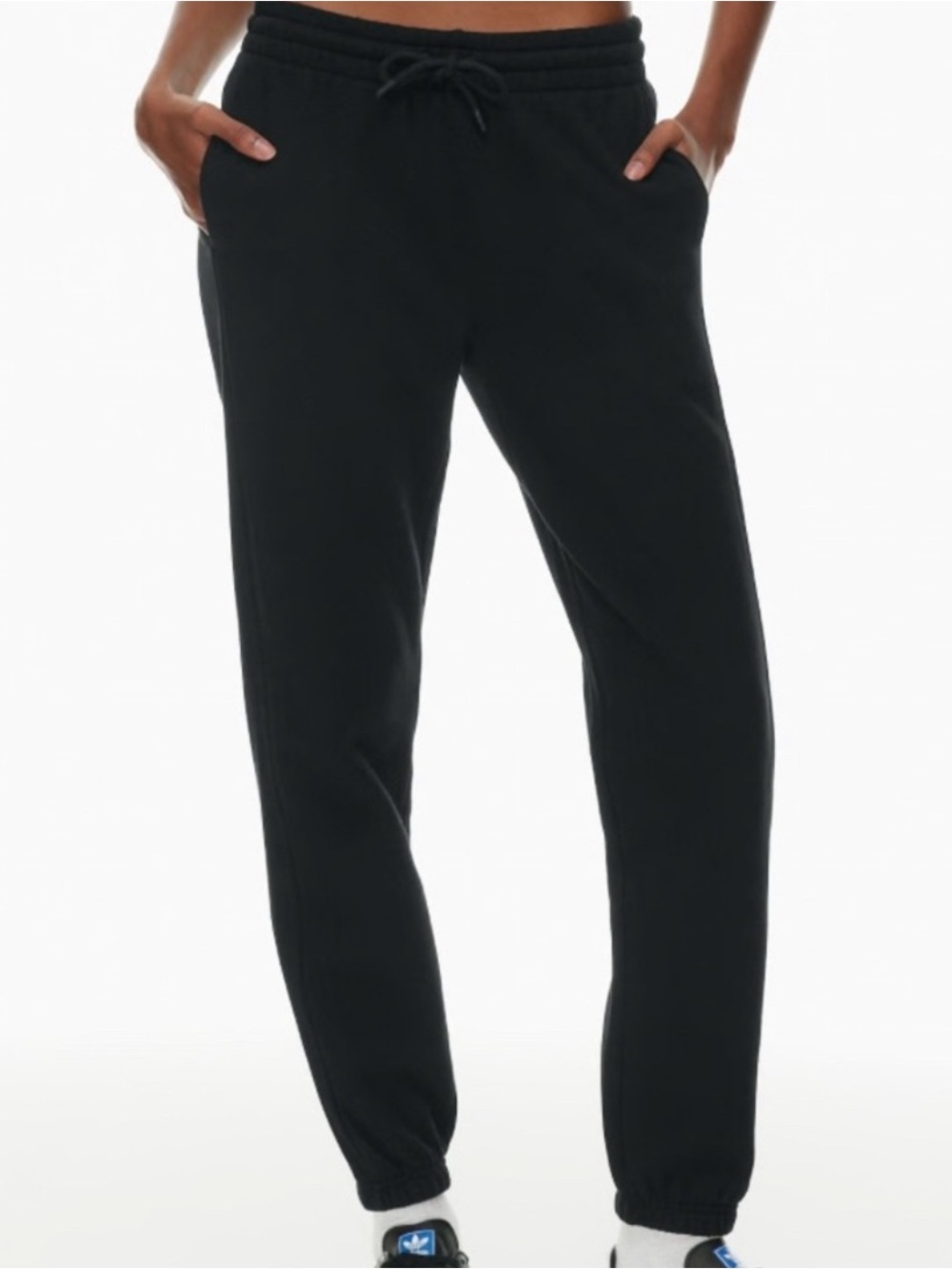Aritzia TNA Black Women's Drawstring Jogger Pants XS white